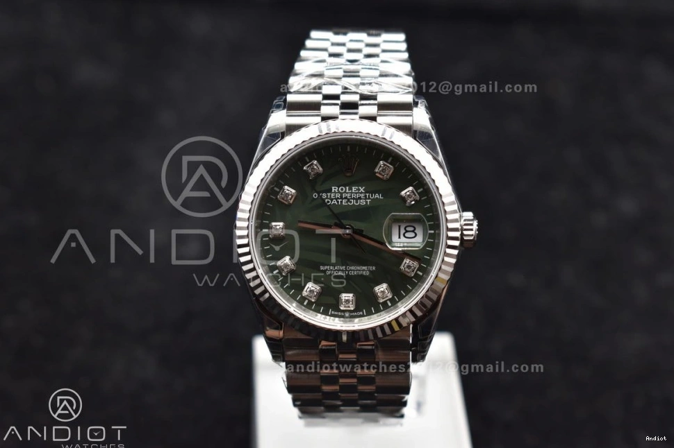 Diamond Jubilee 36 DateJust Bracelet VS3235 Best SS 126234 904L Green 1:1 Steel Edition VSF Dial On 0524
